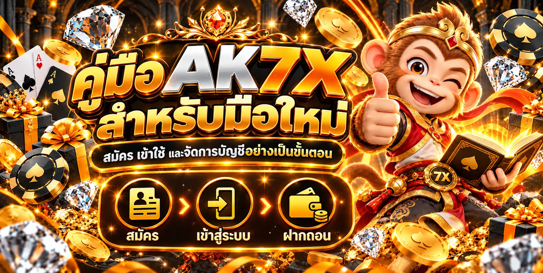 AK7X คู่มือมือใหม่ สมัคร ดาวน์โหลด และจัดการบัญชี